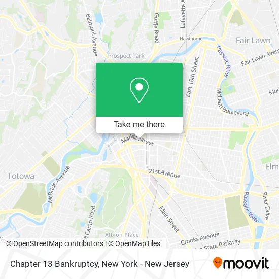 Chapter 13 Bankruptcy map