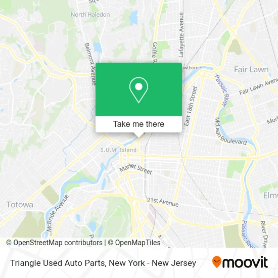 Triangle Used Auto Parts map