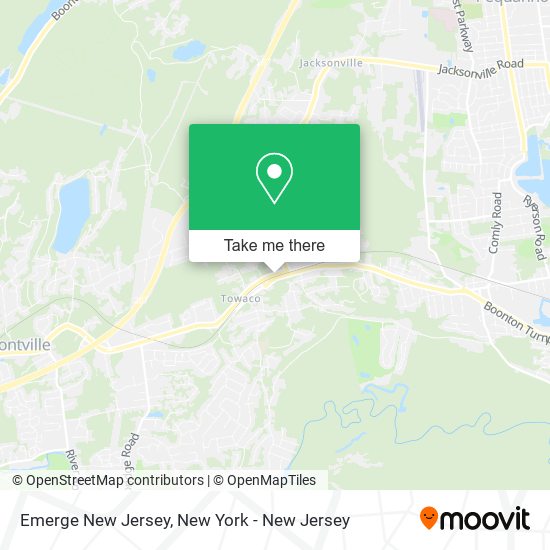 Emerge New Jersey map