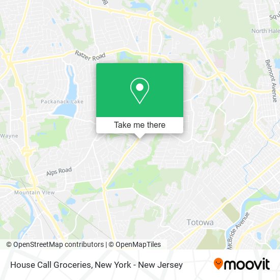 House Call Groceries map