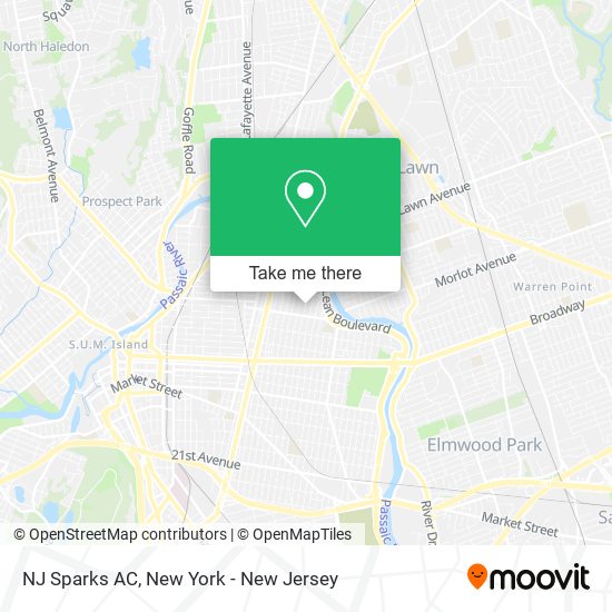 NJ Sparks AC map