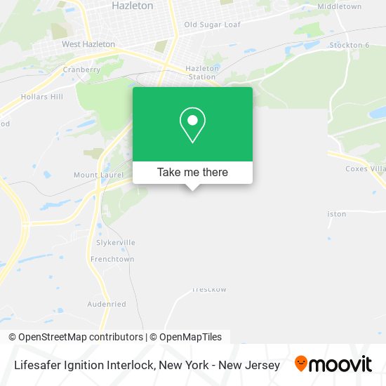 Mapa de Lifesafer Ignition Interlock