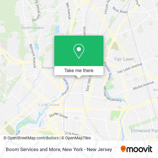 Boom Services and More map