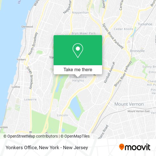 Yonkers Office map