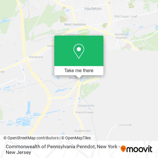Mapa de Commonwealth of Pennsylvania Penndot