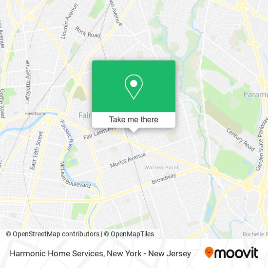 Harmonic Home Services map