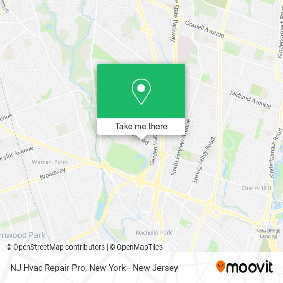 Mapa de NJ Hvac Repair Pro