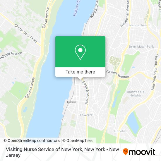 Visiting Nurse Service of New York map