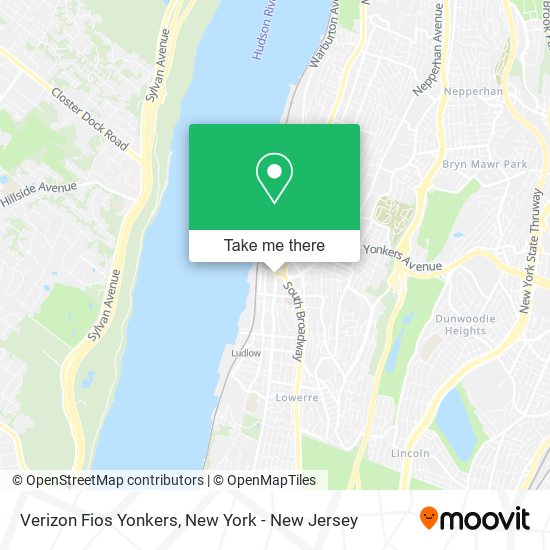 Mapa de Verizon Fios Yonkers