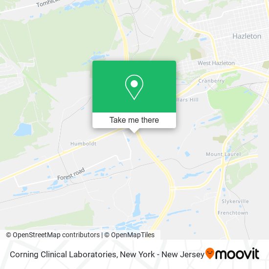 Mapa de Corning Clinical Laboratories