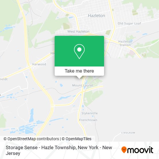 Storage Sense - Hazle Township map