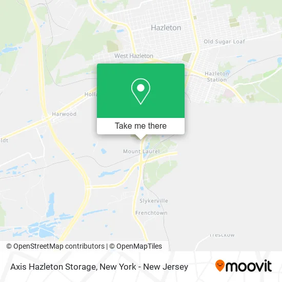 Axis Hazleton Storage map