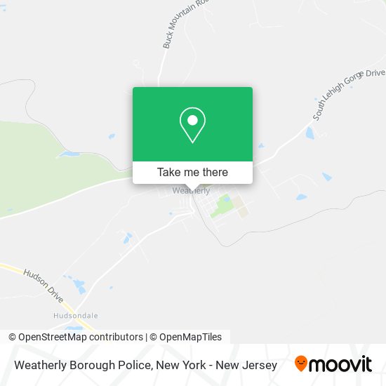 Weatherly Borough Police map