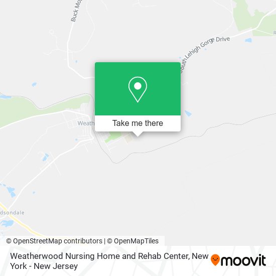 Mapa de Weatherwood Nursing Home and Rehab Center
