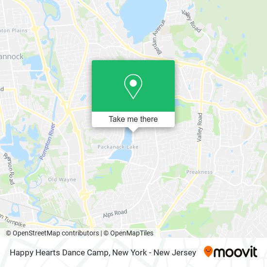 Happy Hearts Dance Camp map