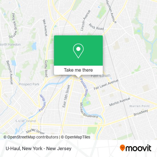 U-Haul map