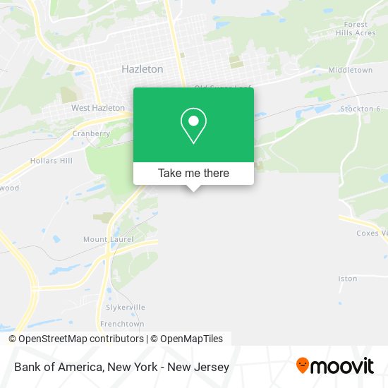 Mapa de Bank of America