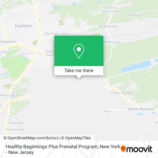 Mapa de Healthy Beginnings Plus Prenatal Program