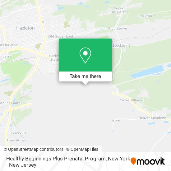 Mapa de Healthy Beginnings Plus Prenatal Program