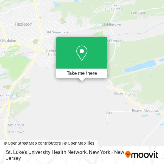 St. Luke's University Health Network map