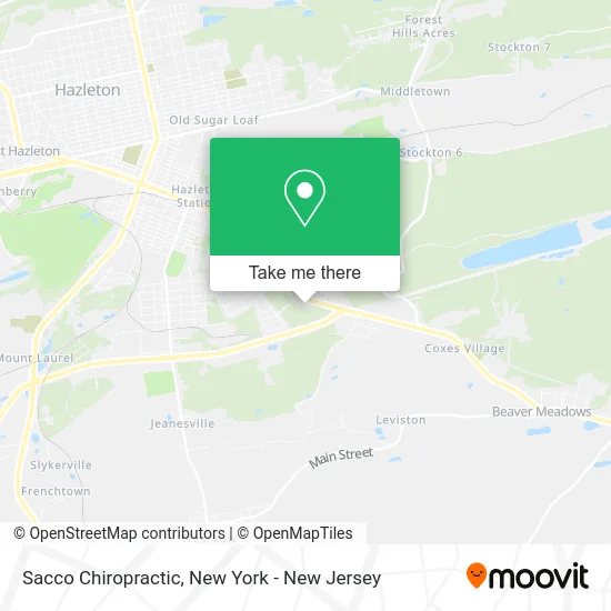 Sacco Chiropractic map
