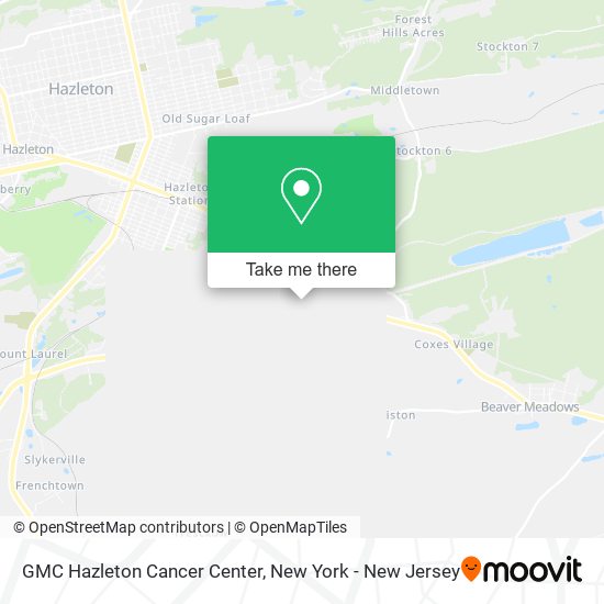 Mapa de GMC Hazleton Cancer Center