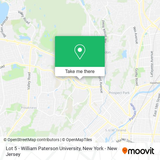 Mapa de Lot 5 - William Paterson University