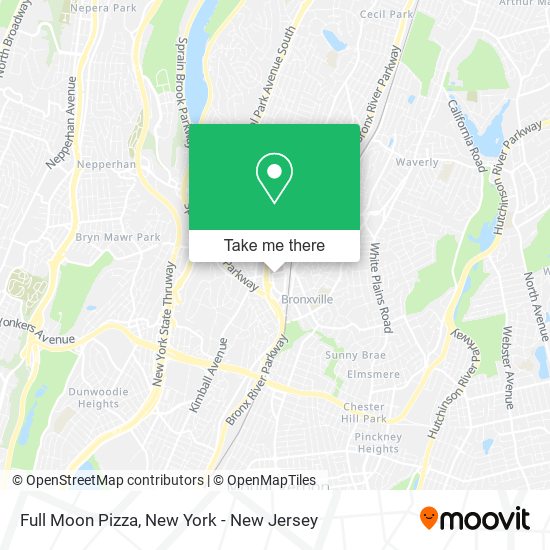 Mapa de Full Moon Pizza