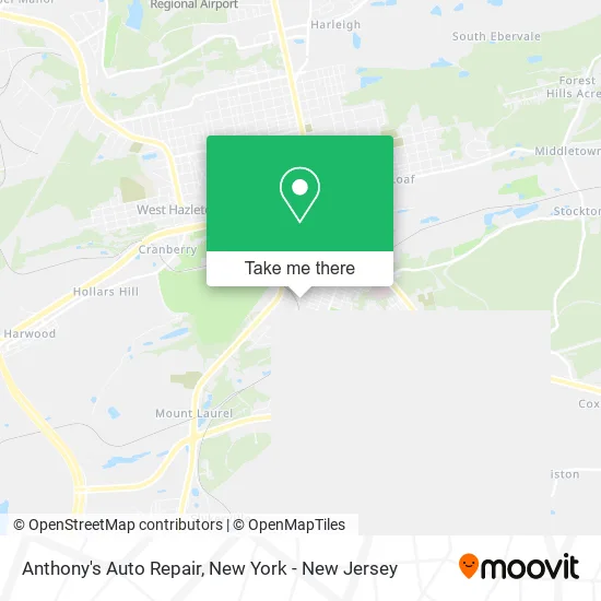 Anthony's Auto Repair map