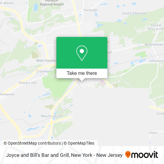 Joyce and Bill's Bar and Grill map