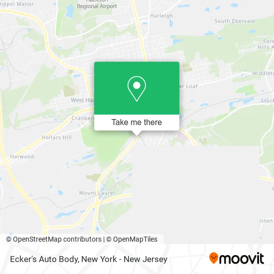 Ecker's Auto Body map