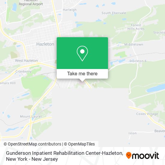 Gunderson Inpatient Rehabilitation Center-Hazleton map