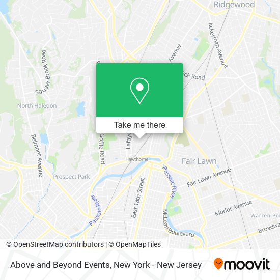 Above and Beyond Events map