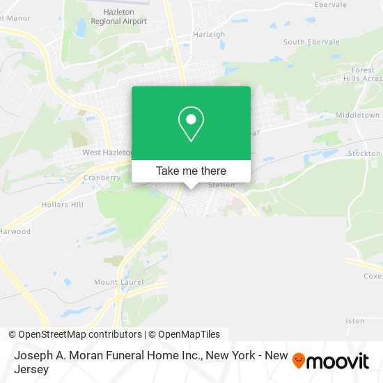 Mapa de Joseph A. Moran Funeral Home Inc.