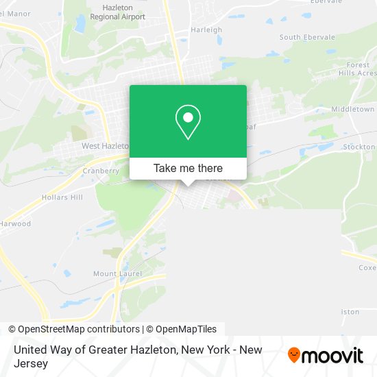 United Way of Greater Hazleton map