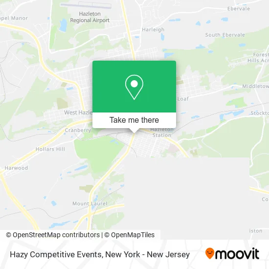 Hazy Competitive Events map