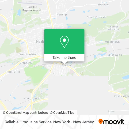Reliable Limousine Service map