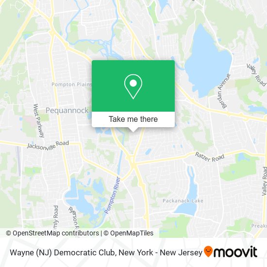 Wayne (NJ) Democratic Club map