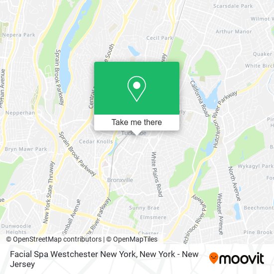 Facial Spa Westchester New York map