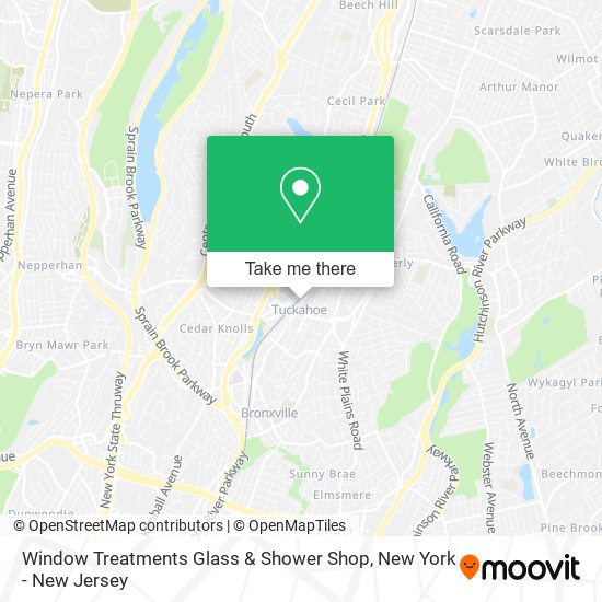 Mapa de Window Treatments Glass & Shower Shop