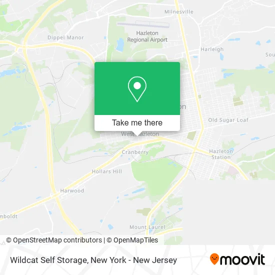 Wildcat Self Storage map