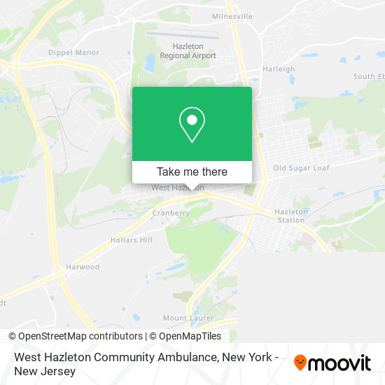 West Hazleton Community Ambulance map