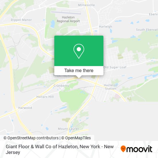 Giant Floor & Wall Co of Hazleton map