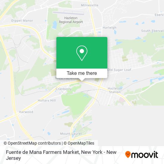 Fuente de Mana Farmers Market map