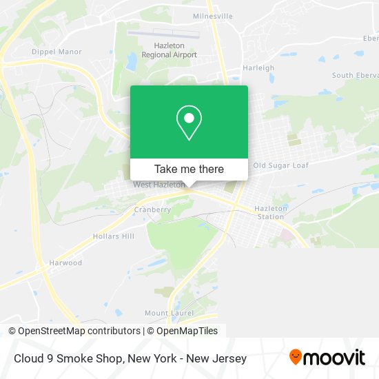 Mapa de Cloud 9 Smoke Shop