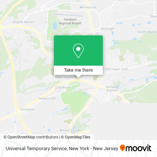 Universal Temporary Service map