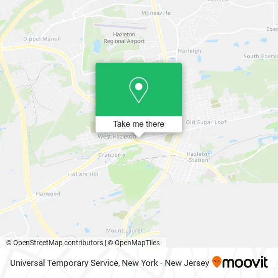 Universal Temporary Service map