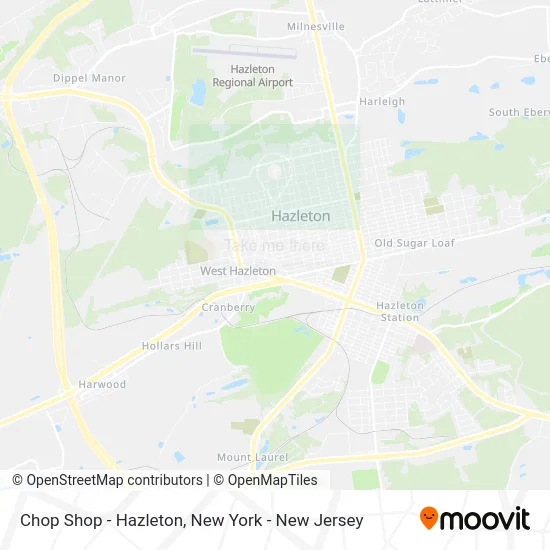 Chop Shop - Hazleton map