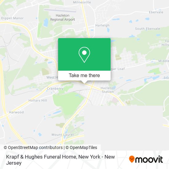 Krapf & Hughes Funeral Home map