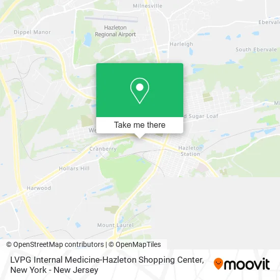 Mapa de LVPG Internal Medicine-Hazleton Shopping Center